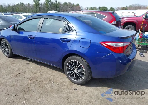 2015 Toyota Corolla S Plus из США, поврежденный, VIN 2T1BURHE0FC345674